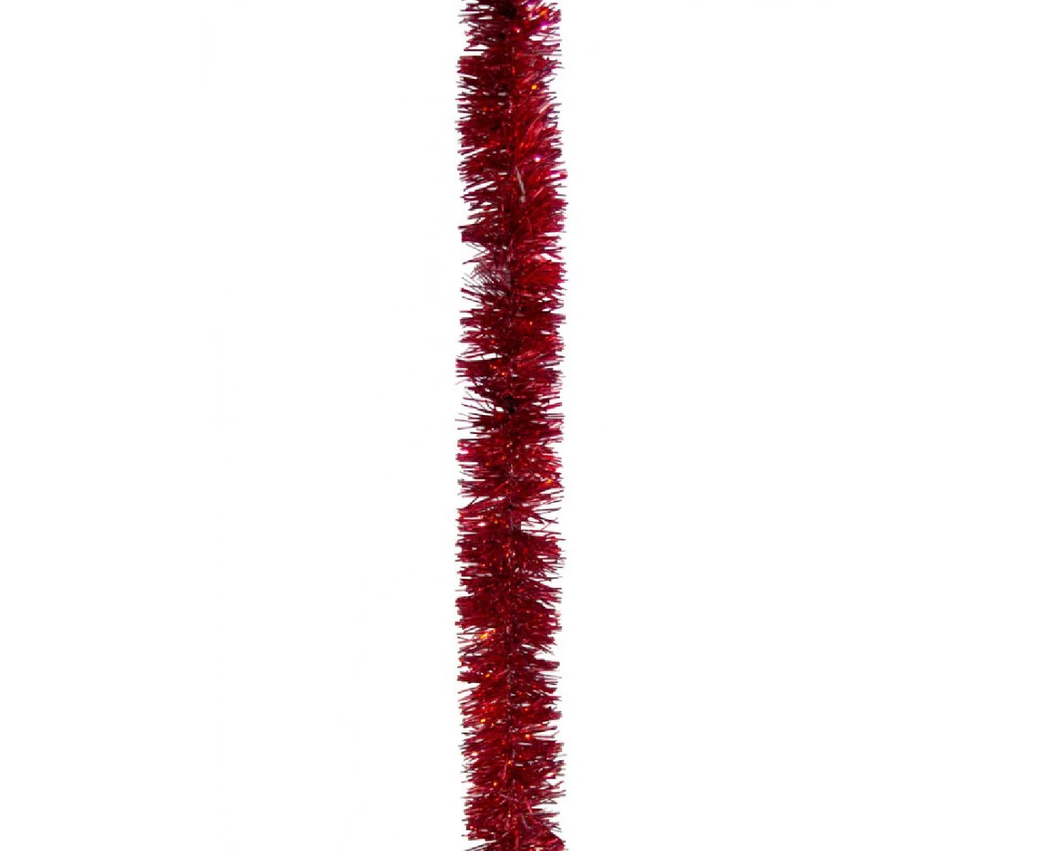 Red Metallic 6ply Classic Christmas Tinsel Garland - 50mm x 5m