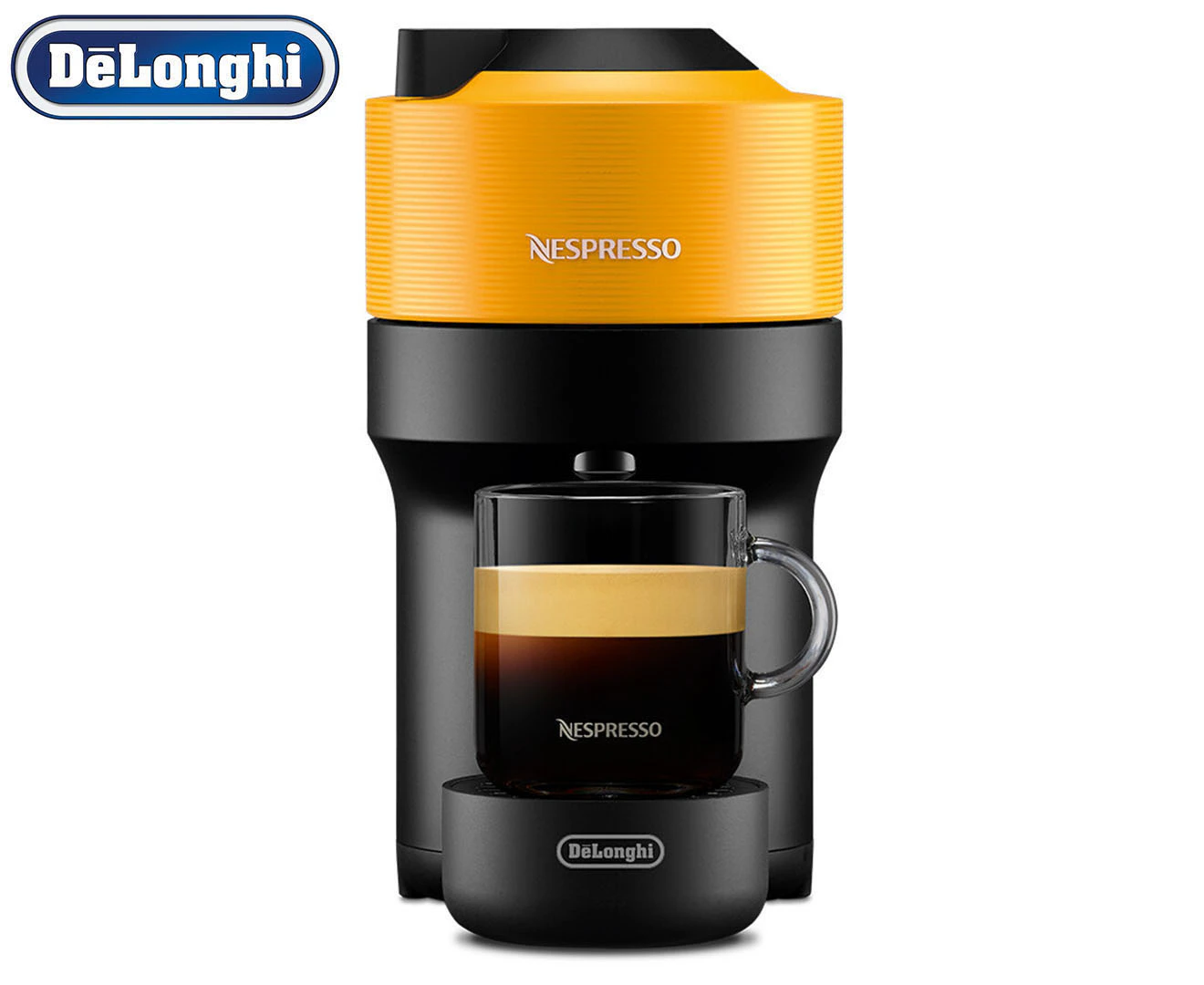 DéLonghi 1.1L Vertuo Pop Nespresso Coffee Machine - Yellow