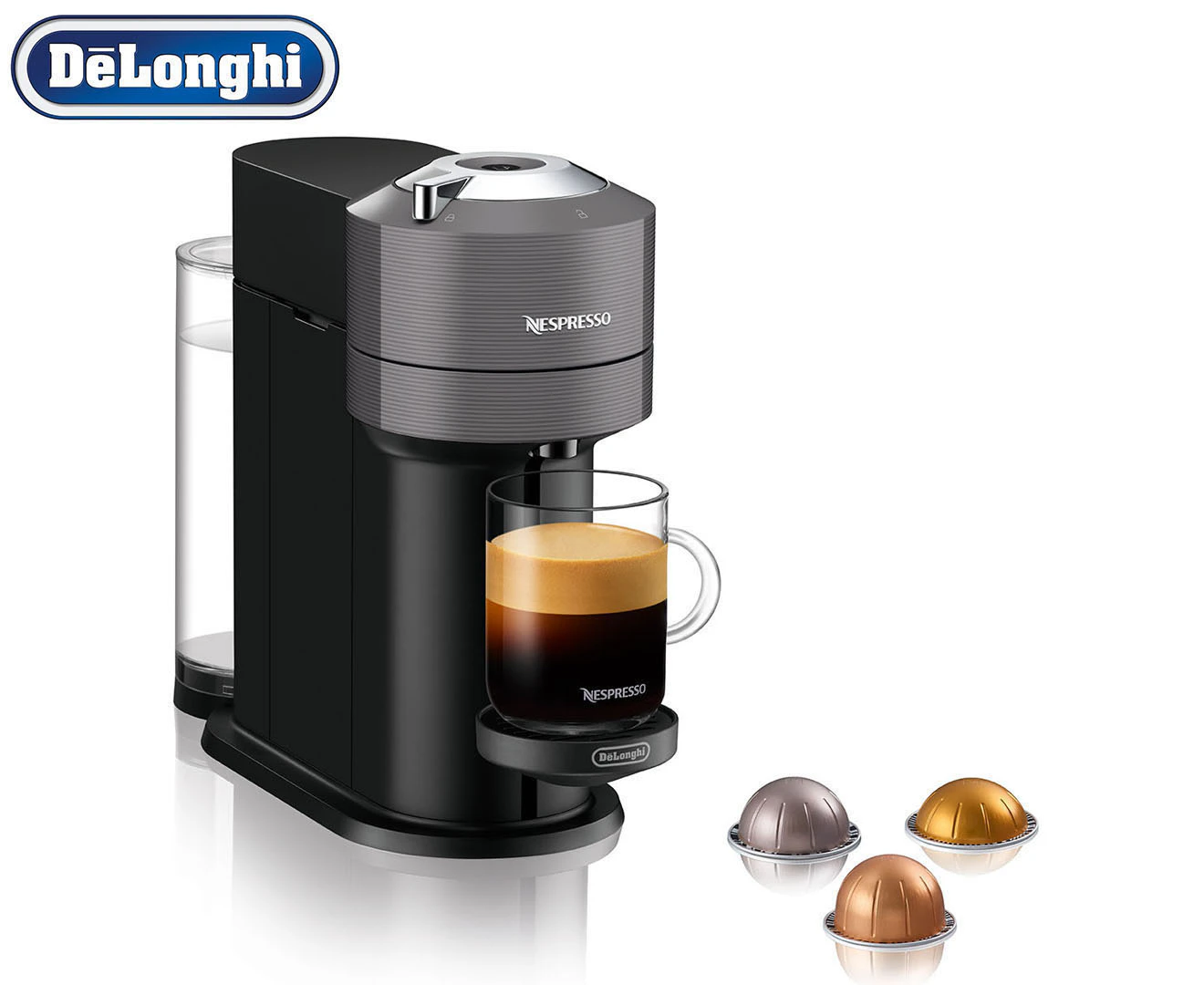 DeLonghi ENV120GY Nespresso Vertuo Next Coffee Machine - Gray