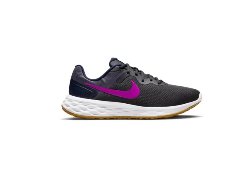 Mens Nike Revolution 6 Next Nature Anthracite Vivid Purple Running Shoes - Anthracite Vivid Purple