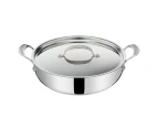Tefal Jamie Oliver 30cm Cooks Classic Induction Stainless Steel Shallow Pan/Lid
