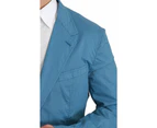 Dolce & Gabbana Elegant Blue Cotton Formal Blazer