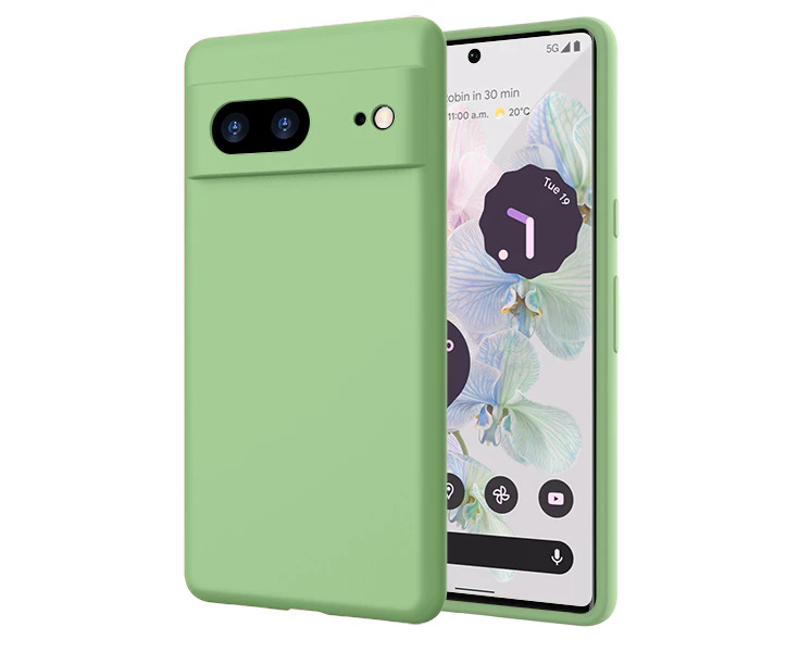 ZUSLAB Google Pixel 8 Case Nano Silicone Shockproof Gel Rubber Bumper Protective Cover (2023) - Green