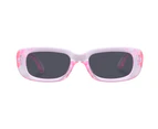 Cancer Council Uni-Sex Budgie Kids Neon Pink Rectangle Sunglasses