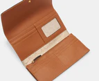 Calvin Klein Trifold Flap Wallet - Khaki Caramel