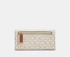 Calvin Klein Trifold Flap Wallet - Khaki Caramel