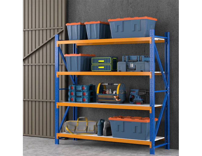 Giantz 2Mx2M Garage Shelving Warehouse Rack Pallet Racking Storage Shelf Blue