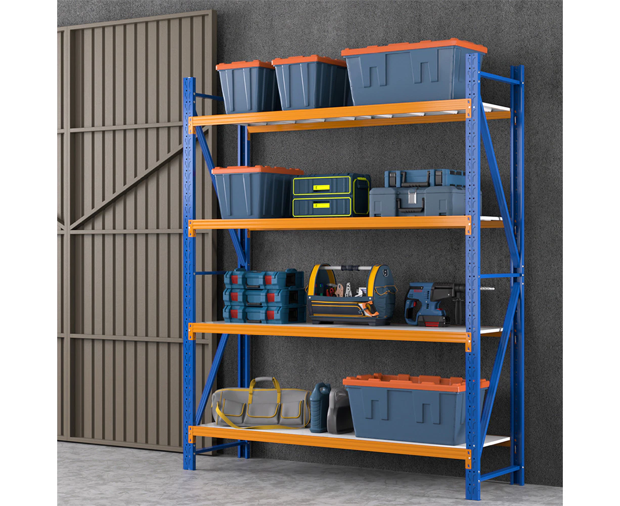 Giantz 2.4Mx2M Garage Shelving Warehouse Rack Pallet Racking Storage Shelf Blue