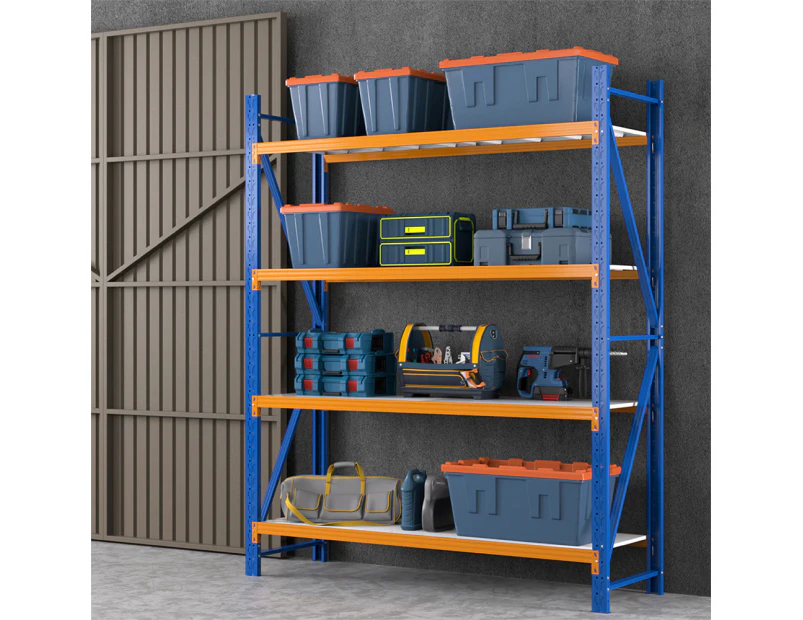 Giantz 2.4Mx2M Garage Shelving Warehouse Rack Pallet Racking Storage Shelf Blue