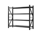 Giantz 2Mx1.8M Garage Shelving Warehouse Rack Pallet Racking Storage Shelf Black