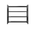 Giantz 2Mx1.8M Garage Shelving Warehouse Rack Pallet Racking Storage Shelf Black