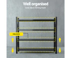 Giantz 2Mx1.8M Garage Shelving Warehouse Rack Pallet Racking Storage Shelf Black