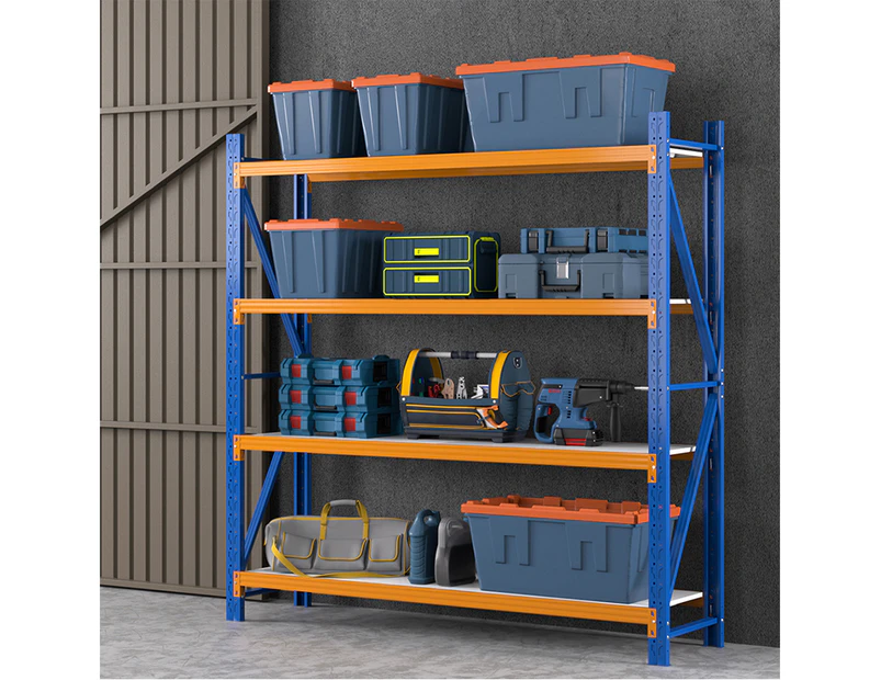 Giantz 2Mx2M Garage Shelving Warehouse Rack Pallet Racking Storage Shelf Blue