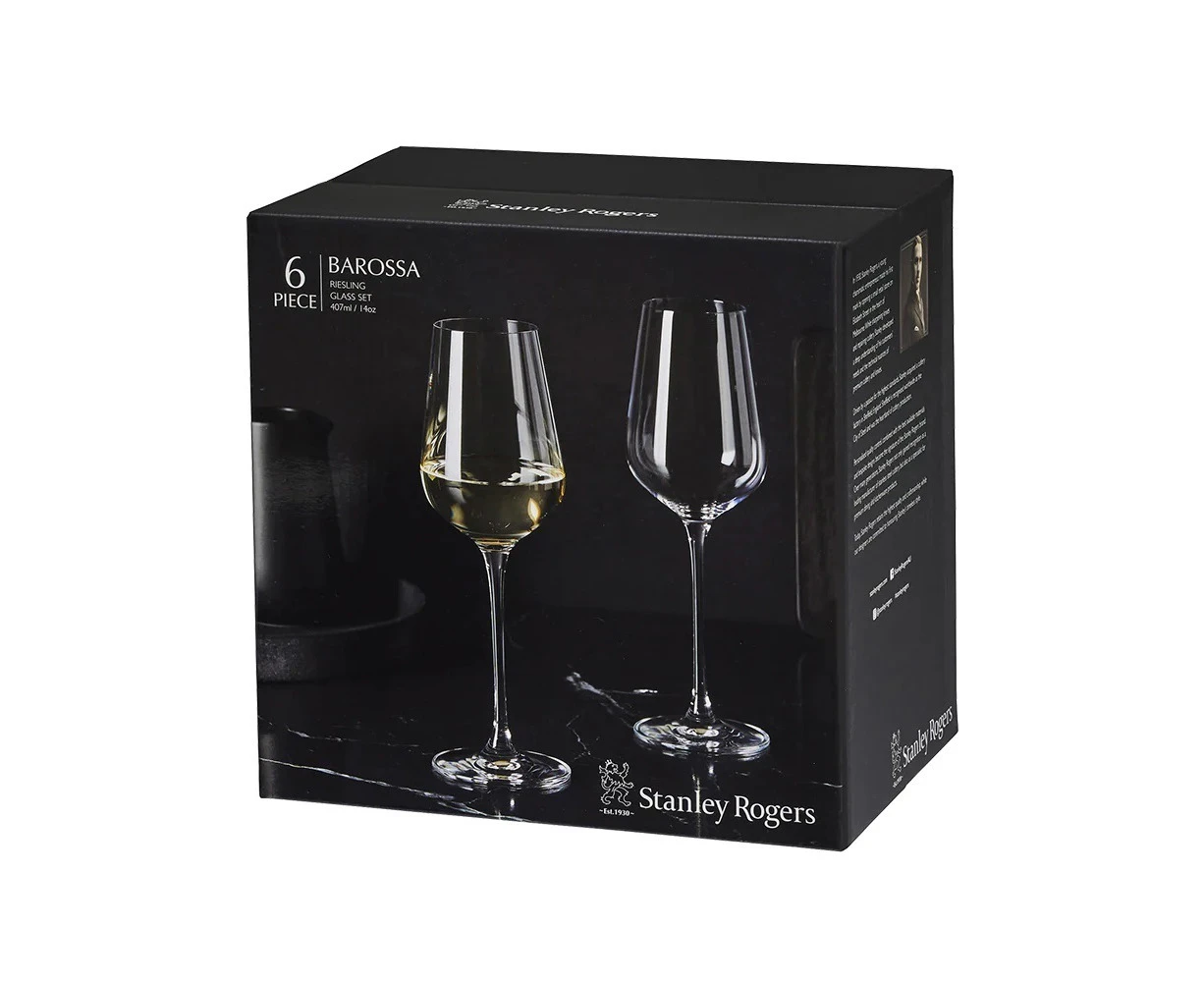 Stanley Rogers Barossa Riesling 407ml Wine Glasses Set 6