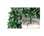 Mazam Christmas Tree 1.8M 6FT Xmas Trees Snowy Decorations Green 830 Tips