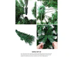 Mazam Christmas Tree 1.8M 6FT Xmas Trees Snowy Decorations Green 830 Tips