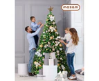 Mazam LED Christmas Tree 2.1M 7FT Xmas Trees Decorations Green 1050 Tips