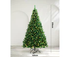 Mazam LED Christmas Tree 2.1M 7FT Xmas Trees Decorations Green 1050 Tips