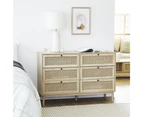 Cooper & Co. Oahu 120cm Rattan Chest of 6 Drawers Natural