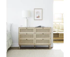 Cooper & Co. Oahu 120cm Rattan Chest of 6 Drawers Natural