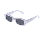 Cancer Council Uni-Sex Budgie Kids White Seashell Rectangle Sunglasses