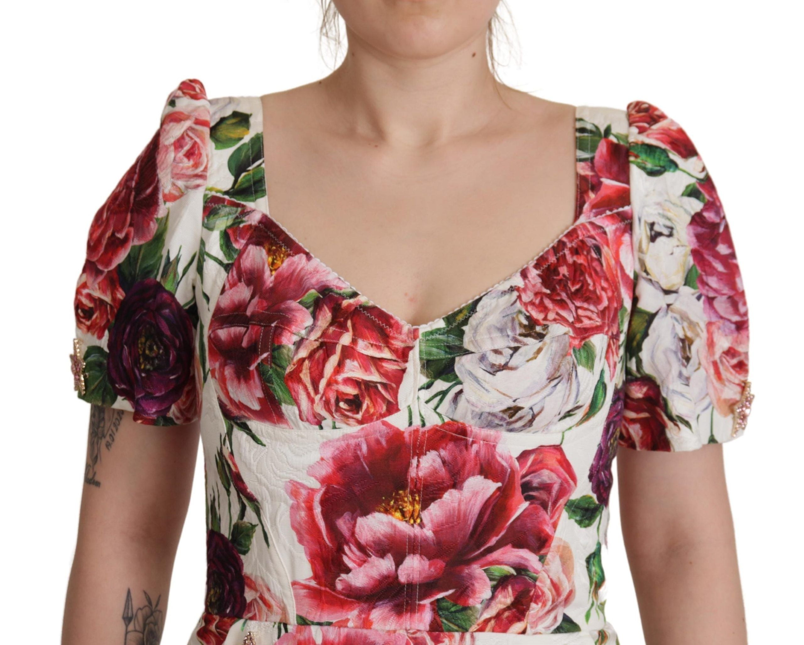 Dolce gabbana peony on sale dress