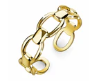 Adjustable Imperial Chain Link Ring in Gold