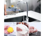 Kitchen Mixer Tap Swivel Goonseneck Spout Round Laundry faucets Kitchen Sink tap Brass Hot and Cold Chrome
