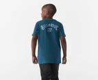 Billabong Youth Boys' Arch Fill Short Sleeve Tee / T-Shirt / Tshirt - Teal