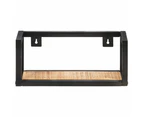 vidaXL Wall Shelves 2 pcs 40 cm Rough Mango Wood