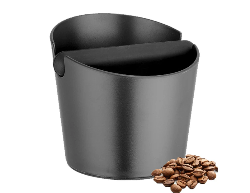 Coffee Knock Box, Espresso Dump Bin, Coffee Bin,  Espresso Knock Box Shock-Absorbent Durable Barista Style,Black