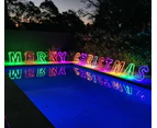 Christmas LED Motif Rainbow Merry Christmas Sign 60cm Letter Outdoor Display