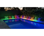 Christmas LED Motif Rainbow Merry Christmas Sign 60cm Letter Outdoor Display