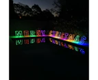 Christmas LED Motif Rainbow Merry Christmas Sign 60cm Letter Outdoor Display