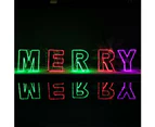 Christmas LED Motif Rainbow Merry Christmas Sign 60cm Letter Outdoor Display