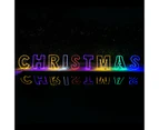 Christmas LED Motif Rainbow Merry Christmas Sign 60cm Letter Outdoor Display