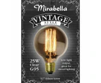 Mirabella Vintage Filament Globe G95 E27 25W - Clear