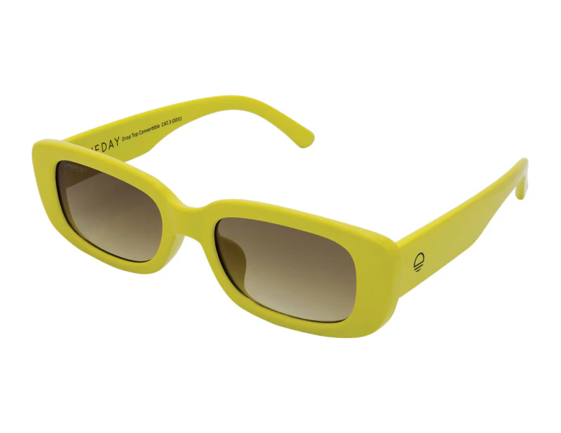Oneday Drop Top Convertible Sunglasses - Yellow/Brown