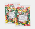 2 x Christmas Candy Mix Assorted Fruit Flavours 500g