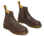 Dr. Martens Unisex 2976 Crazy Horse Leather Chelsea Boots - Dark Brown