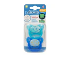 Dr Browns Prevent Glow In The Dark Pacifier 6 Months+ Blue2 Pack - Pink