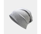 Unisex Slouch Beanie Lightweight Soft Cotton Women'S And Men'S Hat,Color Gray