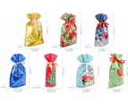 70Pc Christmas Drawstrings Gift Bag Set (32 Gift Bags,32 Gift Tags,And 6 Message Tags)