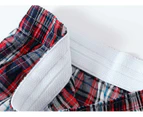 Mens Pajama Pant Lounge Pants Sleepwear Pants Soft Cotton Plaid With Pockets & Drawstring