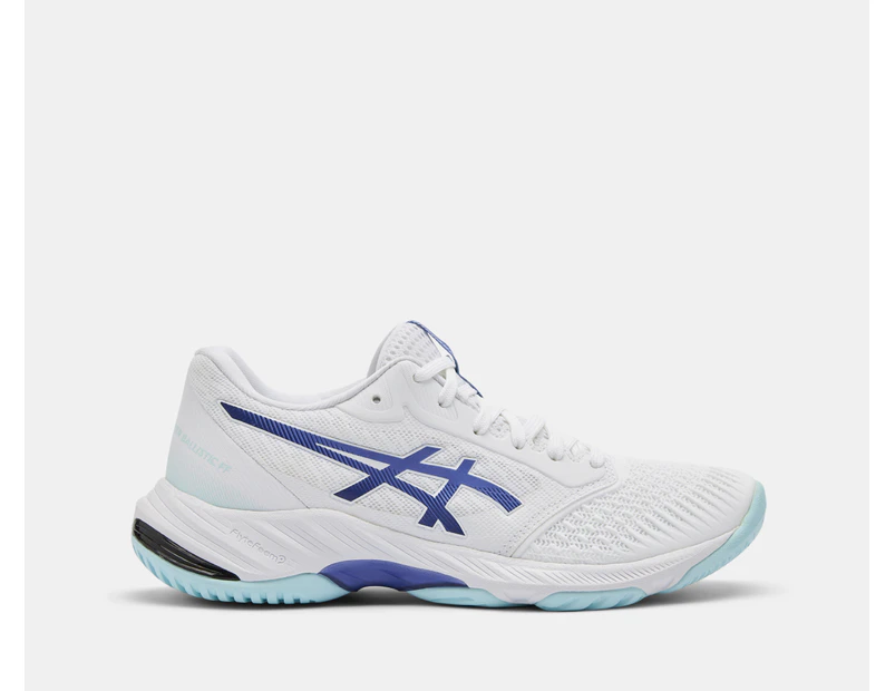 ASICS Women's Netburner Ballistic FF 3 Sports Shoes - White/Blue Violet
