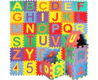 Puzzle Mat,Children'S Play Mat With Letters A To Z And Numbers,Color:Style1..