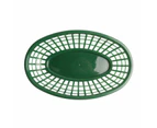 Fried Chicken And Chips,Fast Food Basket,Dim Sum,Afternoon Tea,Oval Plastic Basket,Party Party,Dinner Basket,Green,10Pcs