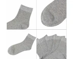 Women Crew Socks Bamboo Sock Casual Quarter Breathable Odor Resistant Sock 5 Pairs (Black),Grey,Large