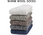 Women Thick Wool Socks Warm Winter Thermal Socks,Multicolor Dark Color