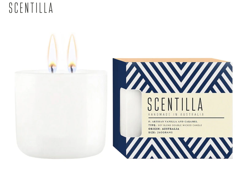 Scentilla Artisan Vanilla & Caramel Candle 260g